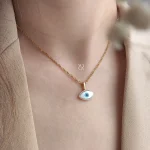 آویز گردنی طلا طرح چشم و نظر - Image 2