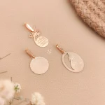 آویز گردنی طلا نوزاد طرح وان یکاد بیضی - Image 3