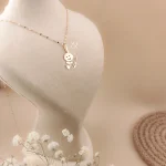 آویزگردنی طلا نوزادی طرح نوزاد و شیشه شیر - Image 3