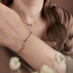 دستبند طلا رولو لوکس GD02001616 روی دست